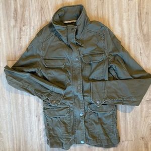 Hollister olive army jacket